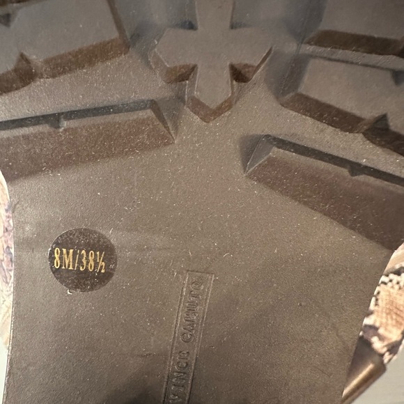 Vince Camuto Women’s Leather Lace-Up Ankle Boots Sz 8- Gaviana-Snakeskin - Picture 10 of 12